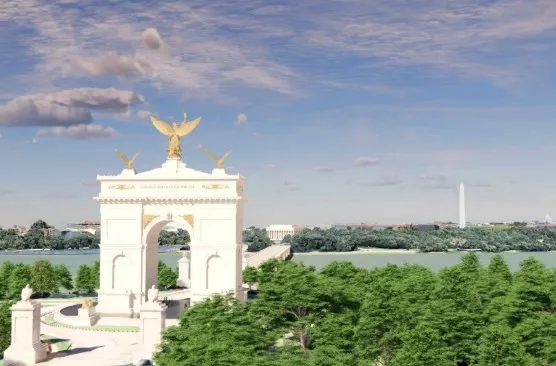 华盛顿特区新地标！白宫发布250英尺凯旋门设计图