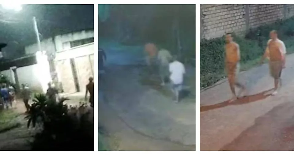 胜似闲庭信步？14囚钻出监狱 街头聊天结伴离去