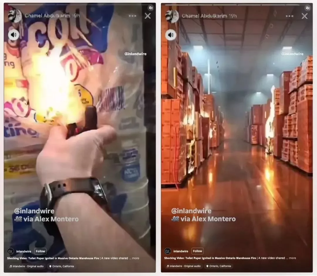 加州仓库大火 他因不满薪资 直播烧仓库 ICE介入调查