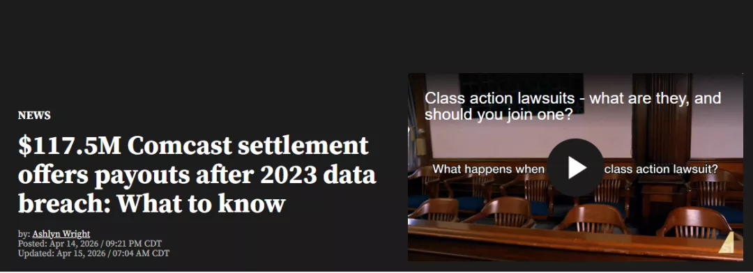 确认！Comcast/Xfinity开始赔钱了 最高可拿1万…