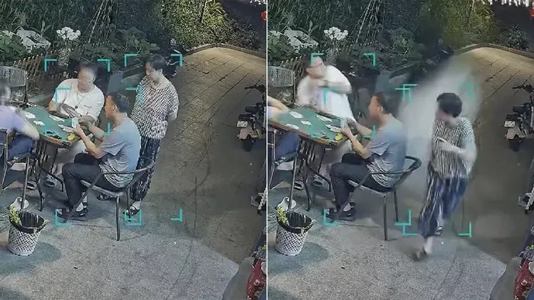 命大！6楼空调朝她砸来 大妈“第六感神闪避”奇迹保命