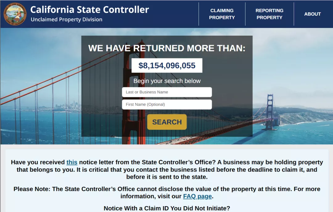 美国“无人认领资金”高达数十亿 华人实测:只需几步到手！