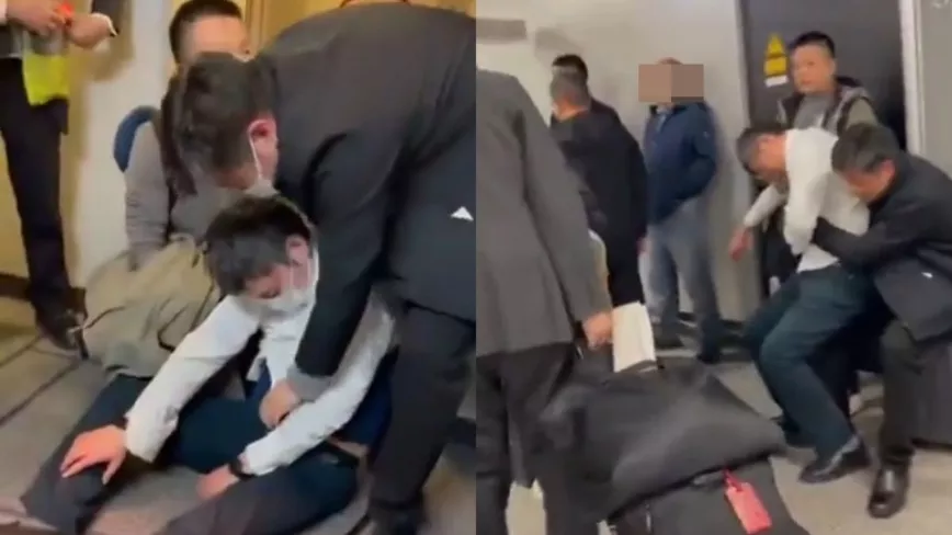 央企高层醉酒强登机耍官威 丑态影片曝光