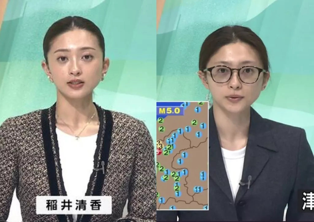 日本7.7强震 休假女主播急回播报 “全素颜”引热议
