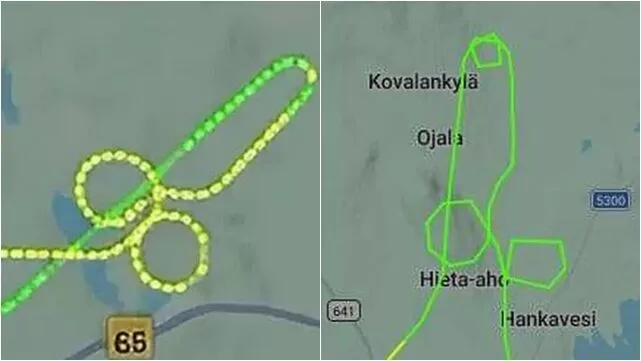 芬兰空军“翻车”：军机天空画出一张“不雅图”