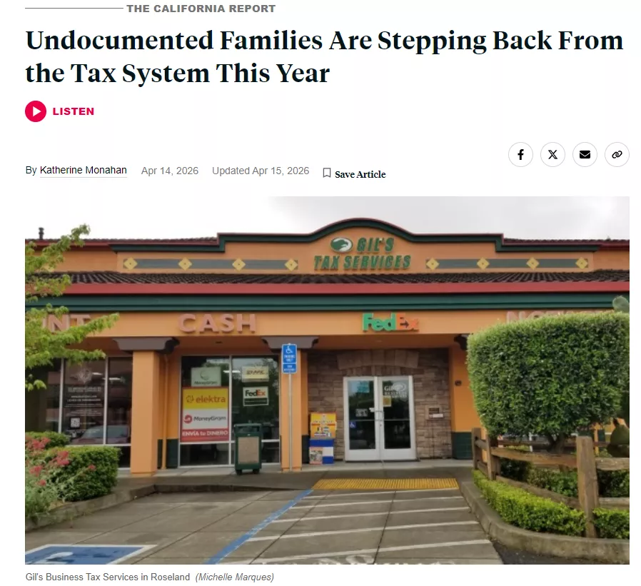 加州现不寻常现象:这群人开始“消失” 突然不报税了！