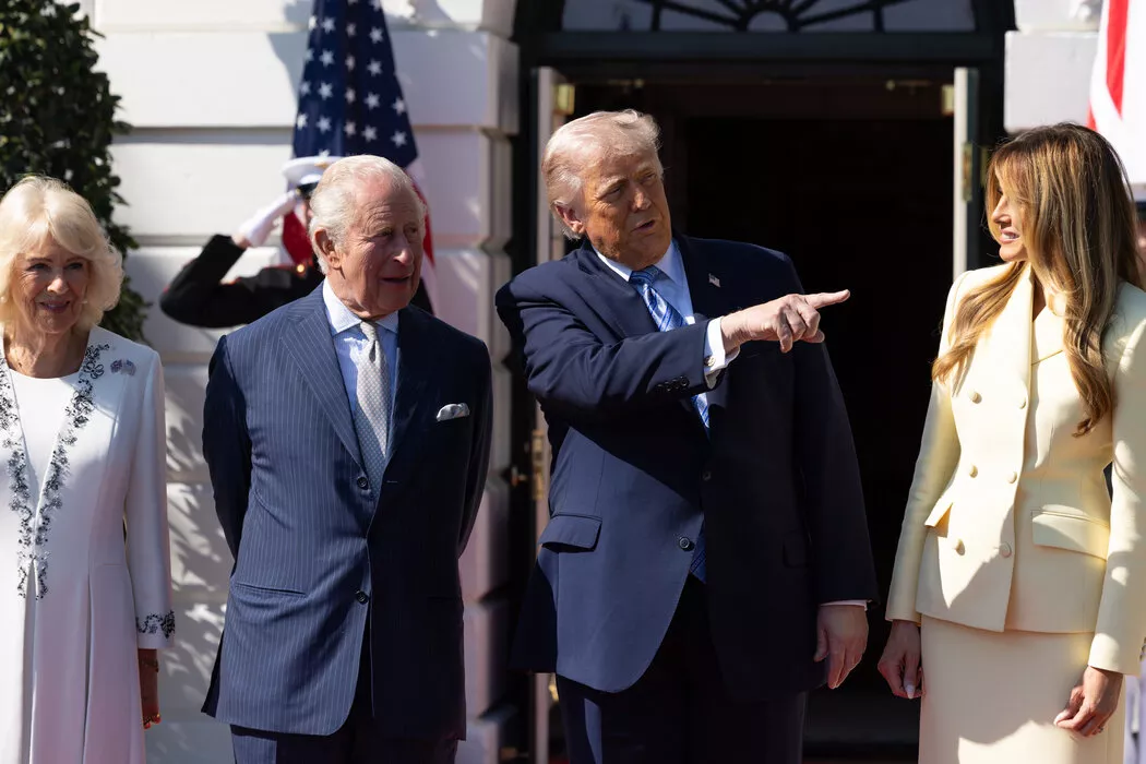 白宫记者晚宴枪击案阴影下，英国王室访问华盛顿