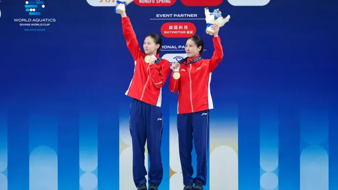 2026跳水世界杯总决赛首日，中国队包揽全部5枚金牌