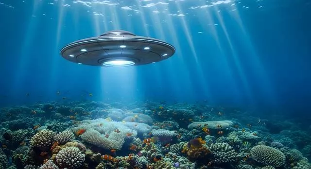 报道称海下发现上千UFO，自由穿梭水面和空中